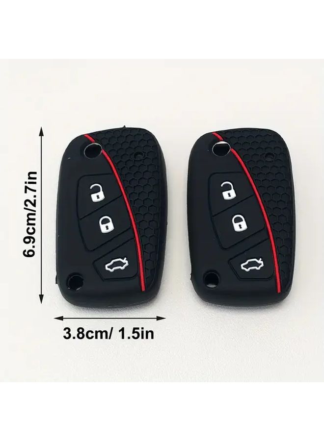 Silicone Key Fob Cover 3 Button For Fiat Ducato 500 500L Panda - Image 2