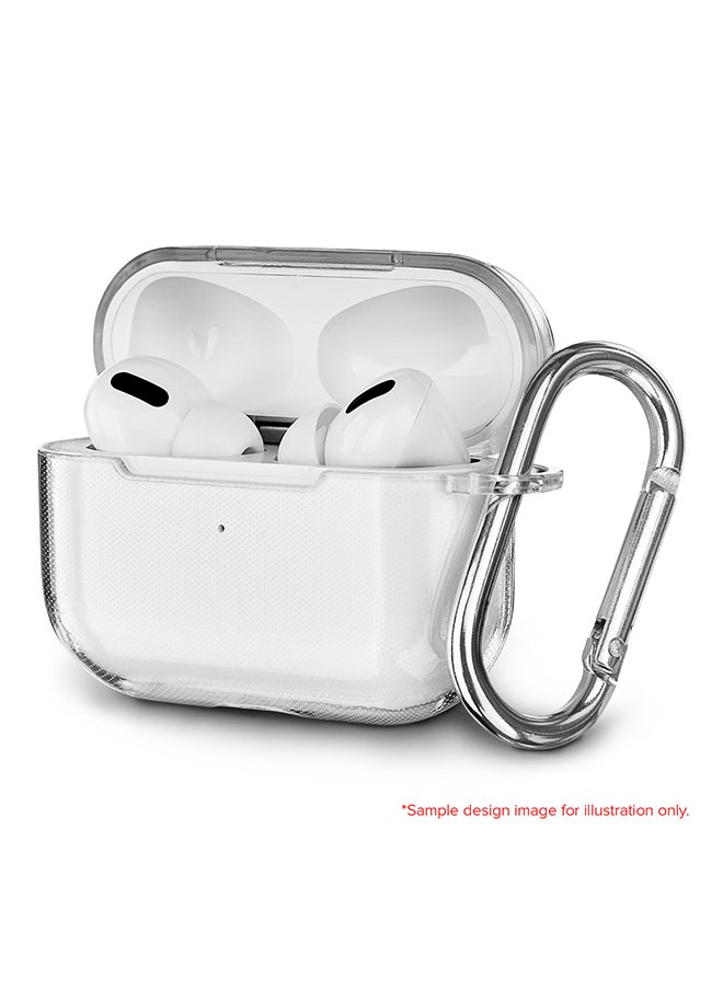 Stylizedd - Classic Clear printed Case for Apple AirPods Pro 2nd Generation Thin Transparent Cover [Designed for Apple AirPods Pro 2nd Generation] - Marble Print Grey Classic - Image 1
