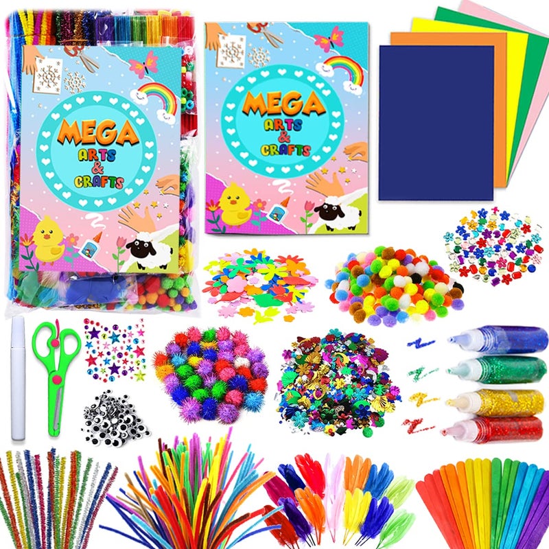 Goody King Arts and Crafts Supplies for Kids All in One Kid Crafts Toddler Activities Kids School Supplies Age 4 5 6 7 8 Years Old Craft Art Supply Kit Kindergarten Homeschool - Image 2