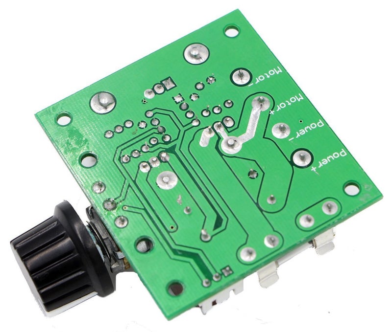 RioRand 12V-40V 10A PWM DC Motor Speed Controller with Knob-High Efficiency, High Torque, Low Heat Generating with Reverse Polarity Protection, High Current Protection - Image 3