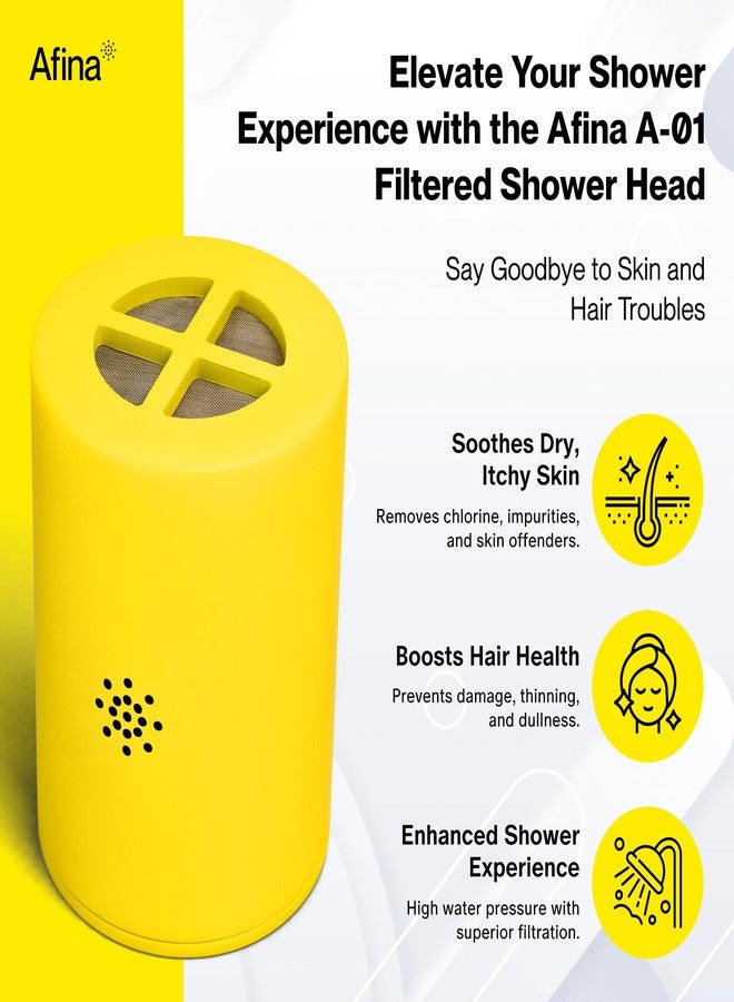 Afina Replacement Filter for Afina Filtered Showerhead & Shower Filter - High Pressure Shower - Reduces Dry Itchy Skin, Dandruff, Eczema, and Dramatically Improves The Condition of Your Skin and Hair - Image 2