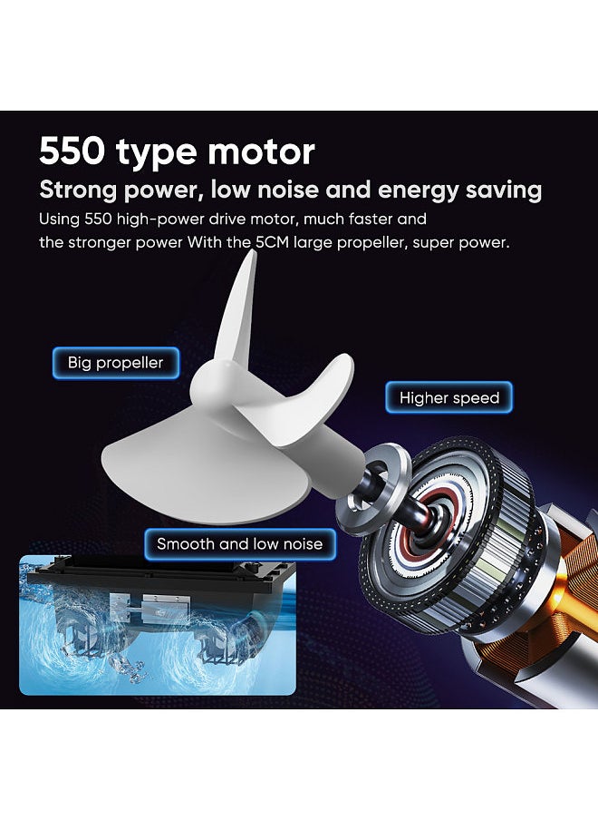 Generic RC Bait Boat for Surf Fishing Beidou+GPS One-Key Return 400-500M High Power 18000mAh Battery 1.5KG Load for Pull the Fishing Net Remote Control Fishing Bait Boat RC Boat  - Image 2