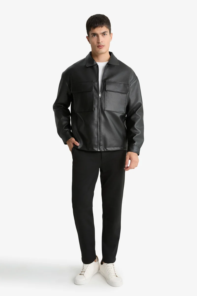 Defacto Oversize Shirt Collar Waterproof Jacket