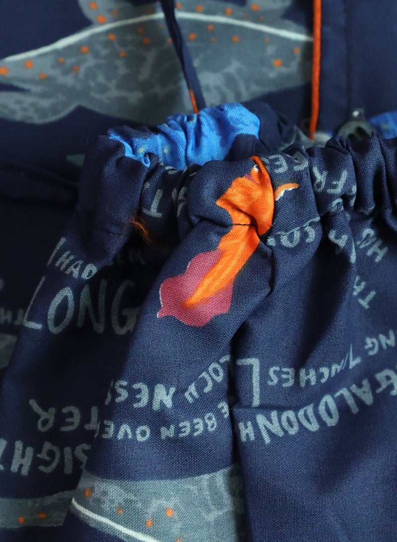 كيدابهو طقم بيجامات للأطفال - مغامرة السلحفاة والتمساح - قطعتان - Image 3