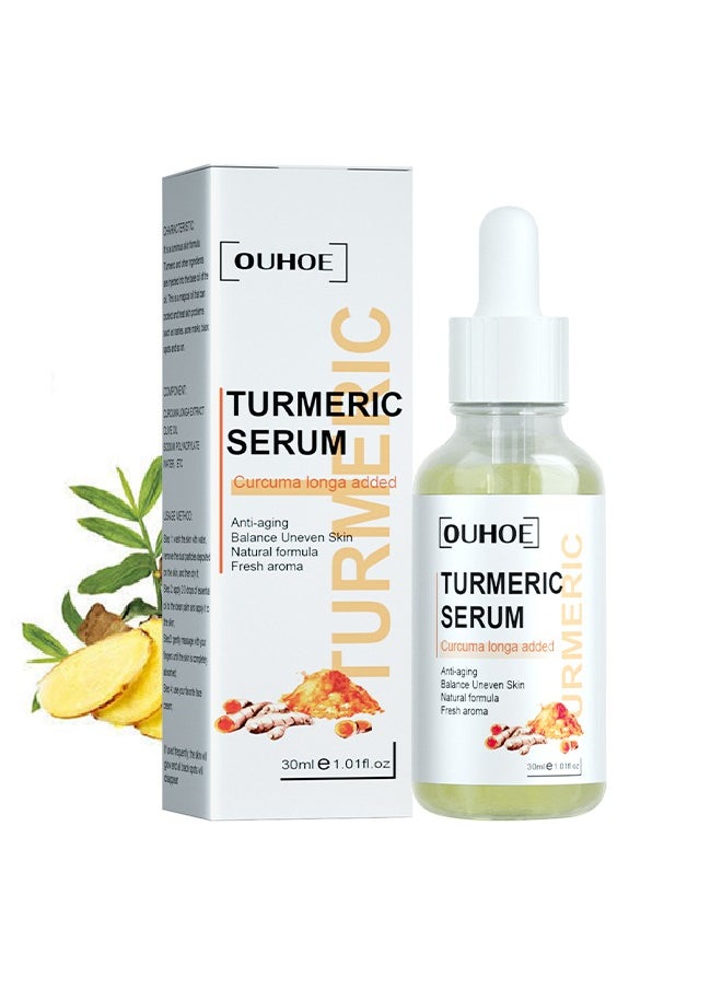 OUHOE - Turmeric Serum-Curcuma ​Dark Spot And Anti-Aging Turmeric Repair Face Serum, Natural Turmeric Bright Skin Dark Spot Skin Care Moisturizing Repair Serum Turmeric Oil For Face 30ml - Image 1