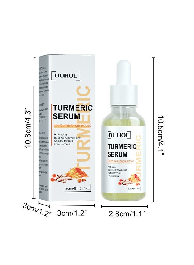 OUHOE - Turmeric Serum-Curcuma ​Dark Spot And Anti-Aging Turmeric Repair Face Serum, Natural Turmeric Bright Skin Dark Spot Skin Care Moisturizing Repair Serum Turmeric Oil For Face 30ml - Image 1