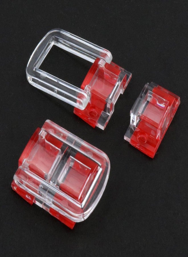 LUORNG 4PCS Clear Acrylic Lock Hasp Buckles Mini Hinge Hasp Clear Box Hinge Latch Hasp Lock Mini Acrylic Clasp Hasp Latch - Image 2