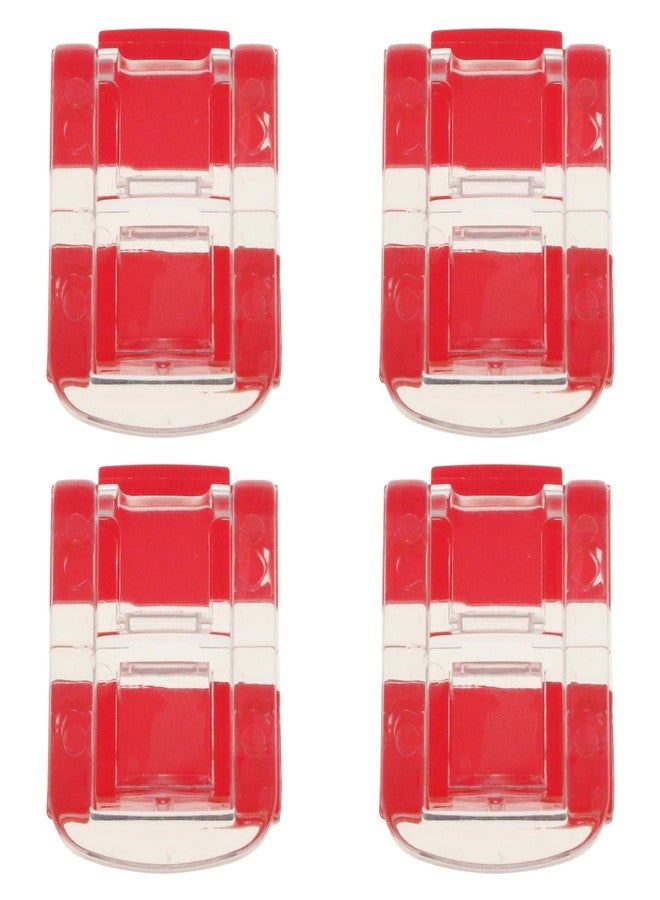 LUORNG 4PCS Clear Acrylic Lock Hasp Buckles Mini Hinge Hasp Clear Box Hinge Latch Hasp Lock Mini Acrylic Clasp Hasp Latch - Image 1