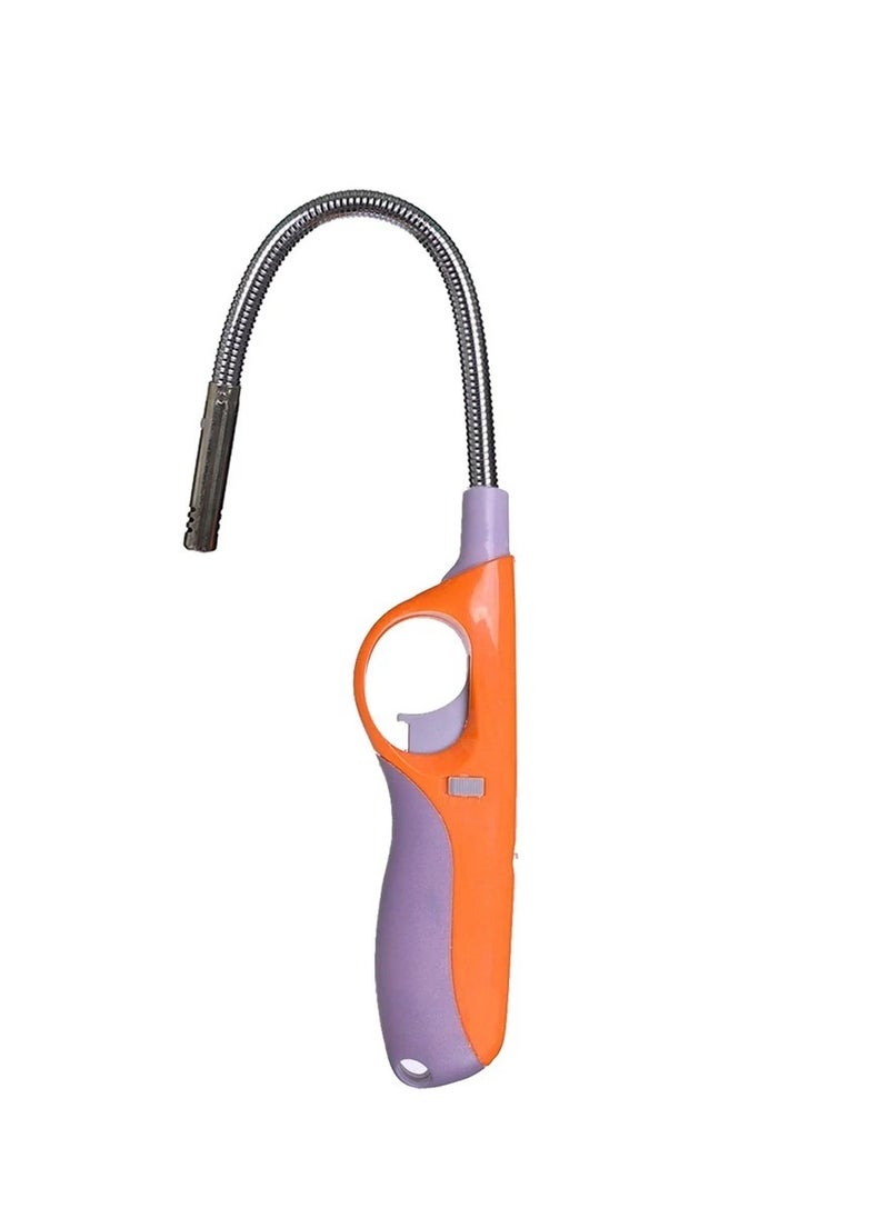 JIHAM BBQ Lighter 360 Degree Windproof Flameless Flexible Long Neck Adjustable Flame Gas Lighter Multicolor  - Image 1