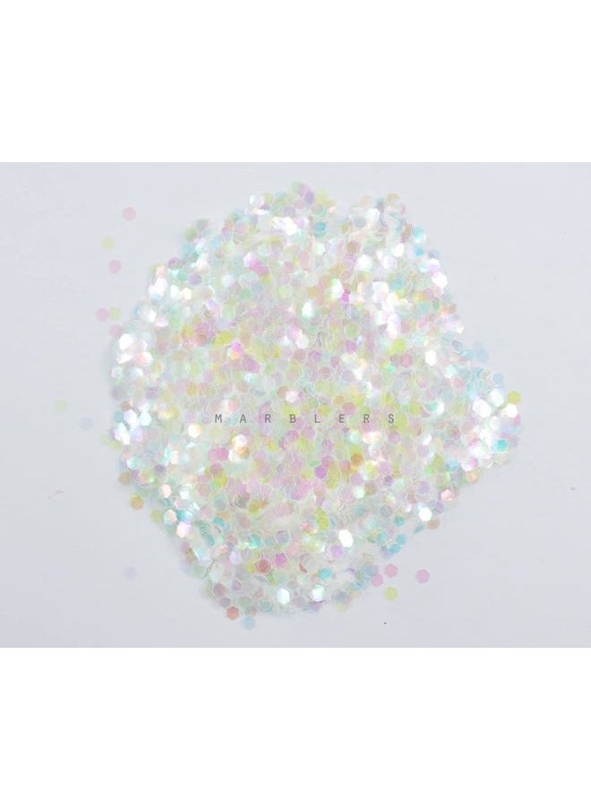 MARBLERS Chunky Rainbow Face & Body Glitter [Max] 0.18oz (5g) | Chunky | Chopped | Flake | Non-Toxic | Vegan | Cruelty-Free | Festival, Rave & Party Makeup | Eye, Hair, Nail Polish, Eyeshadow  - Image 2