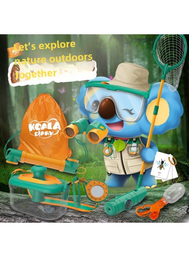 Children's Educational Outdoor Adventure Toy Insect Observation Box Telescope Camping Tool Fishing Net Bag Insect Net-Color:Catch Net  - Image 1