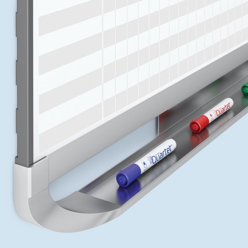 Quartet Prestige 2 Magnetic Total Erase Project Planner 3 x 2 Feet Board with 16 Row29 Column Chart PP32P2 - Image 4