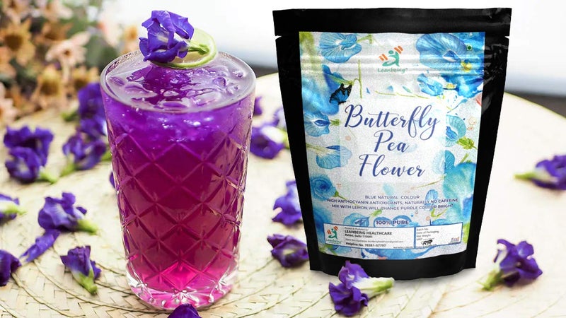 Leanbeing - Butterfly Blue Pea Flower Tea, 50g - 200 CUPS | Rich in Antioxidants | Good for skin - Image 4