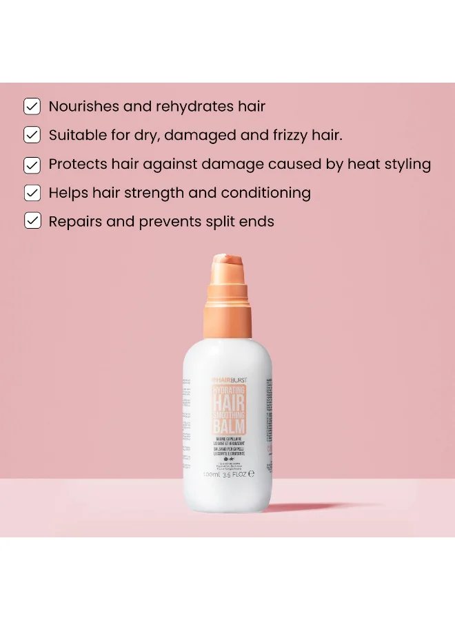هيربرست Hydrating Hair Smoothing Balm — Deep Hydrating & Taming for Dry, Reduces Frizz & Enhances Strength - Styling & Frizzy Products, 100ml, 35 Fl oz