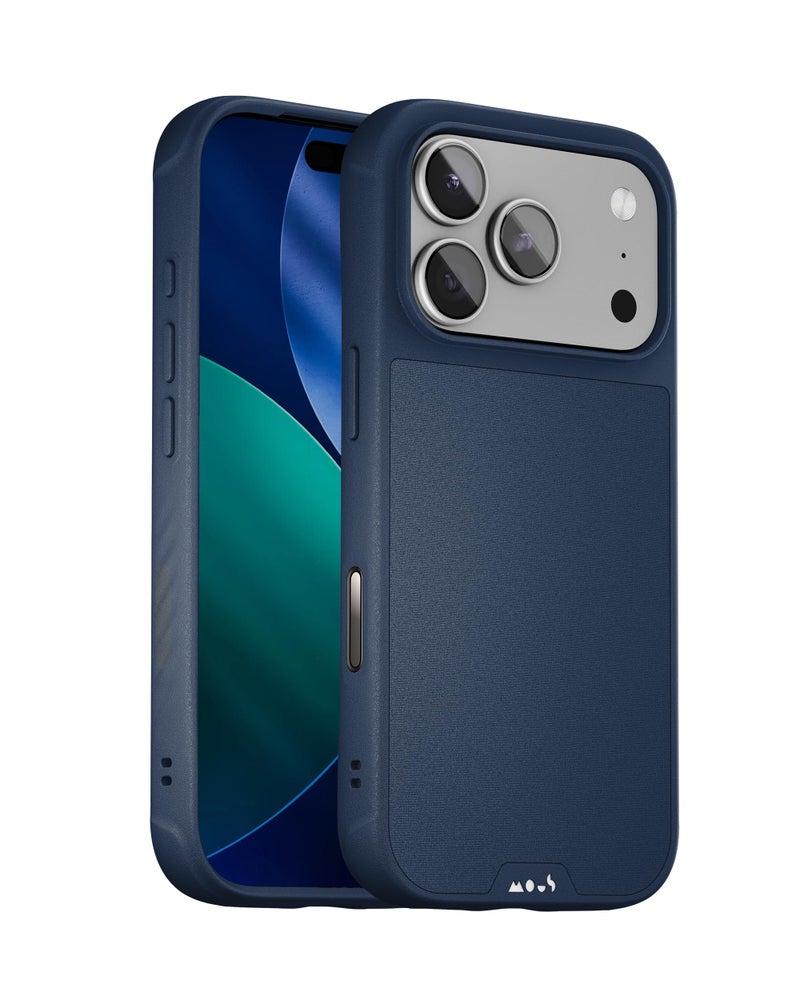 Mous for iPhone 17 Pro Max Case, Compatible with MagSafe - Limitless - Protective Magnetic Cover for iPhone 17 Pro Max - Shockproof, Full Camera Protection, Anti-Scratch Back, Marine Blue - Image 1