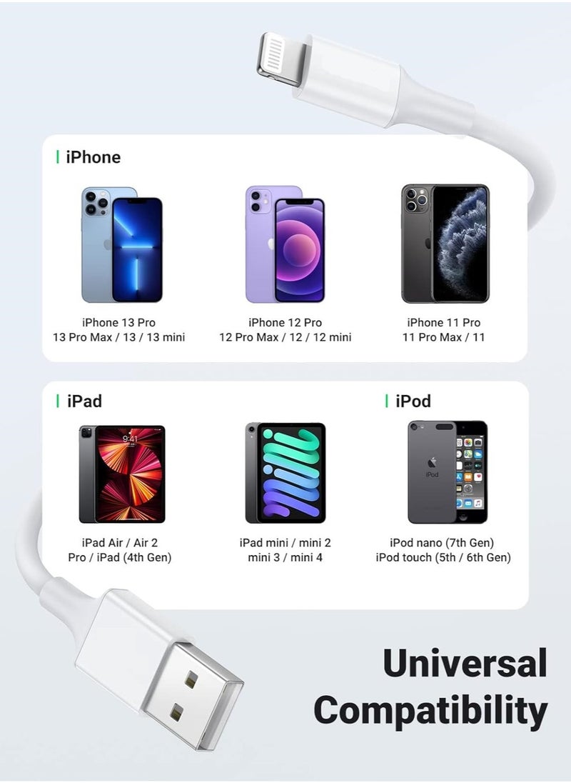 MMG - iPhone Charger Cable 1M [MFi Certified] Lightning Cable iPhone Cable 2.4A Lightning Cord Compatible for iPhone 14/14 Pro/14 Plus/14 Pro Max, iPhone 13 Pro 12 Pro Max 11 XS 7 Plus 6S ipad Pro - Image 1
