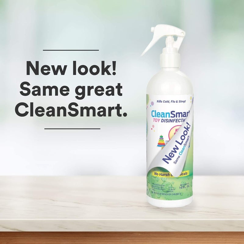 CleanSmart Toy Disinfectant Spray Kills 99.9% of Viruses and Bacteria, Rinse Free, 16 oz Bottle, (Pack of 2) - Image 4