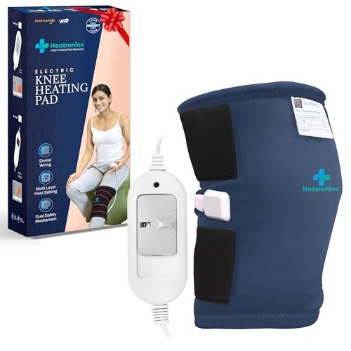 Heatronics Heating Pad for Knee Pain (Analog) | 3 Heat Levels | ThermoLock™ Thermostat Control | TheraFlex™ 6-Layer Build | Knee Heating Pad for Arthritis & Joint Relief | ISO 13485 & CDSCO Certified | 1-Year HeatCare™ Warranty - Image 2