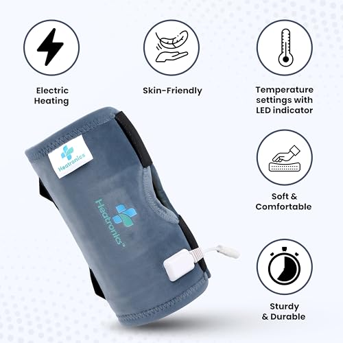 Heatronics Heating Pad for Knee Pain (Analog) | 3 Heat Levels | ThermoLock™ Thermostat Control | TheraFlex™ 6-Layer Build | Knee Heating Pad for Arthritis & Joint Relief | ISO 13485 & CDSCO Certified | 1-Year HeatCare™ Warranty - Image 3