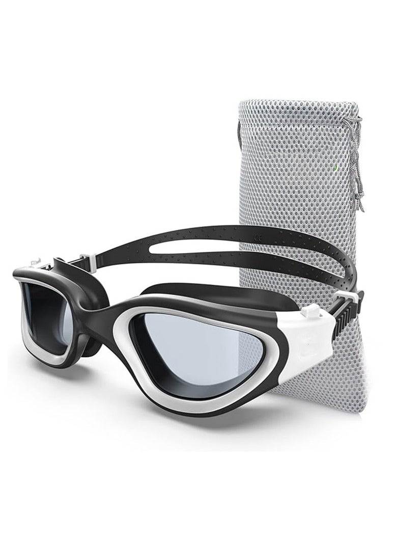 Generic Swimming Goggles Polarized Lenses Anti Fog Anti UV Waterproof Clear Vision Easy Adjust Soft Bridge for Men Women Adults Teens - Image 1
