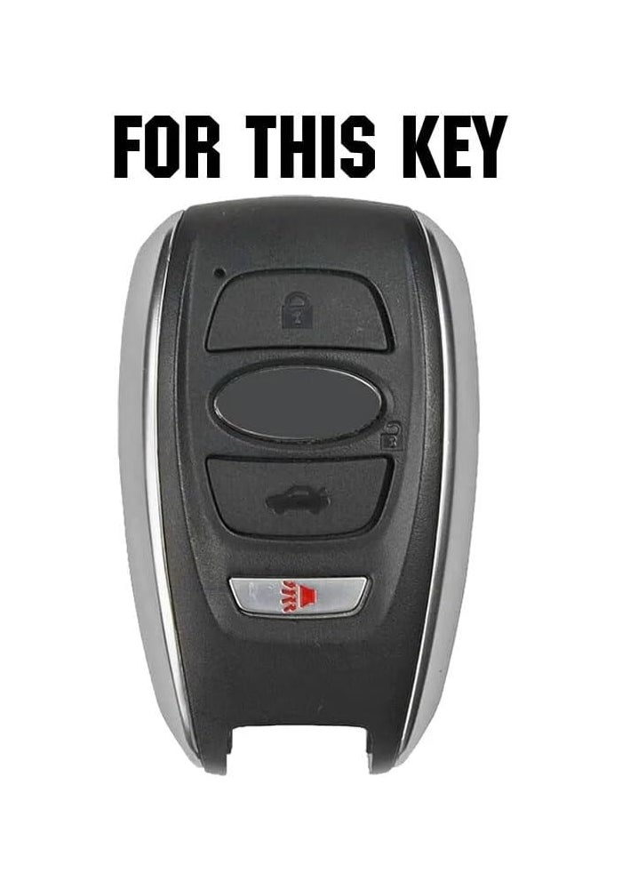 QASULER Silicone Car Key Case Cover for Subaru - Image 2