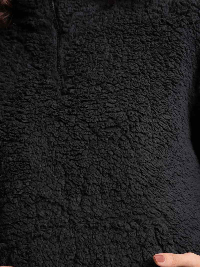 Tokyo Talkies Tokyo Talkies Textured Drop Shoulder Oversized Sweatshirt