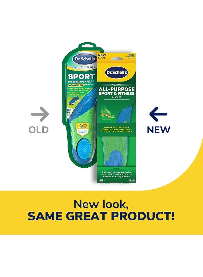 Dr. Scholl's نعل دكتور سكولز الرياضي واللياقة البدنية متعدد الاستخدامات للراحة، للرجال، 1 زوج، قابل للتعديل ليتناسب مع الحذاء - Image 2