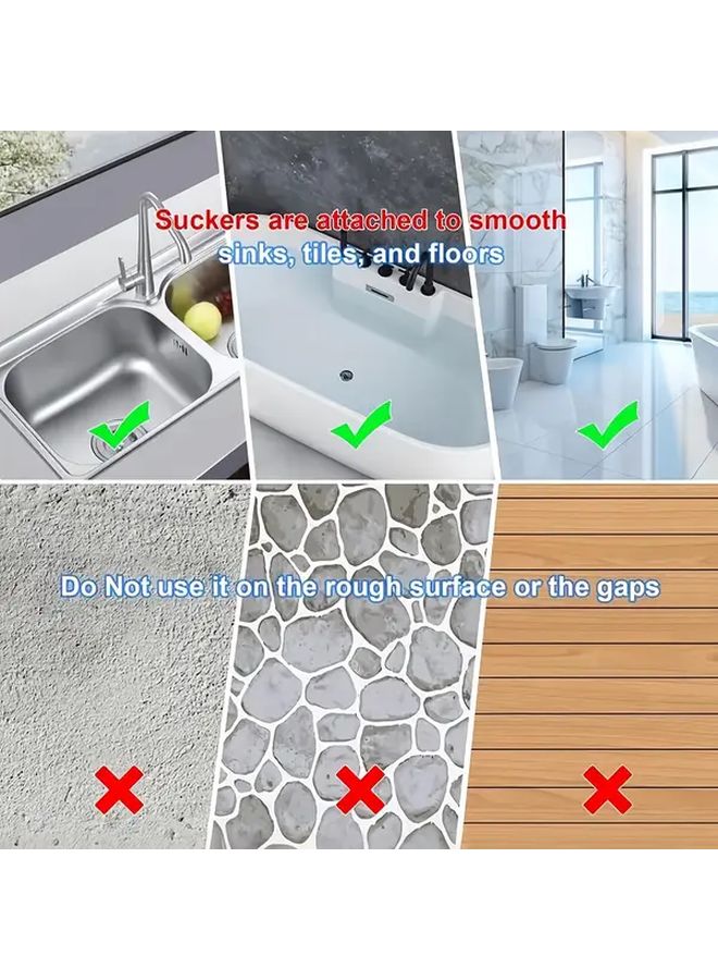 2 4 8pcs Grey Home Bathtub Shower Drain Hair Catcher Durable Bathroom Accessories Perfect Gift For Eleven Holidays - Image 2