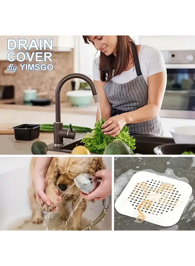 2 4 8pcs Grey Home Bathtub Shower Drain Hair Catcher Durable Bathroom Accessories Perfect Gift For Eleven Holidays - Image 4