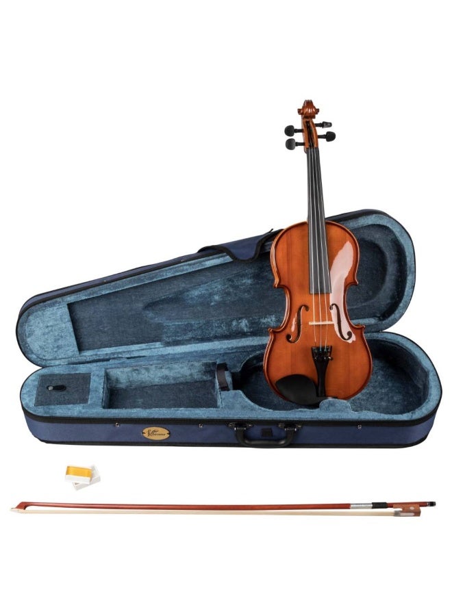 Vhienna VH VO14 Student 1/4 Violin Outfit – Spruce / Maple, Metal Tailpiece, Bow & Case - Image 2