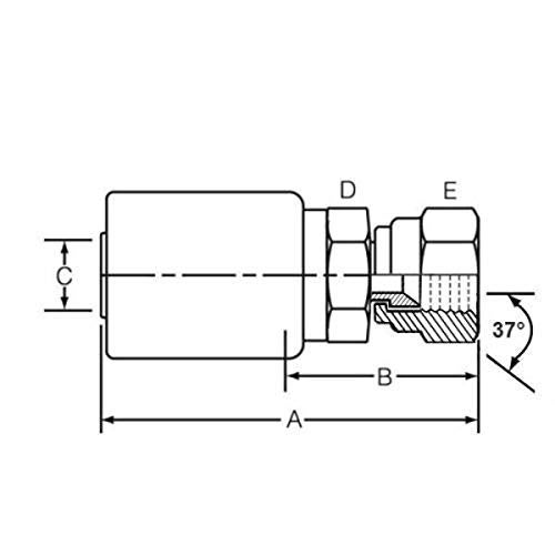 Dayco Coupling 37Deg 5Fj-4Sb - Image 1