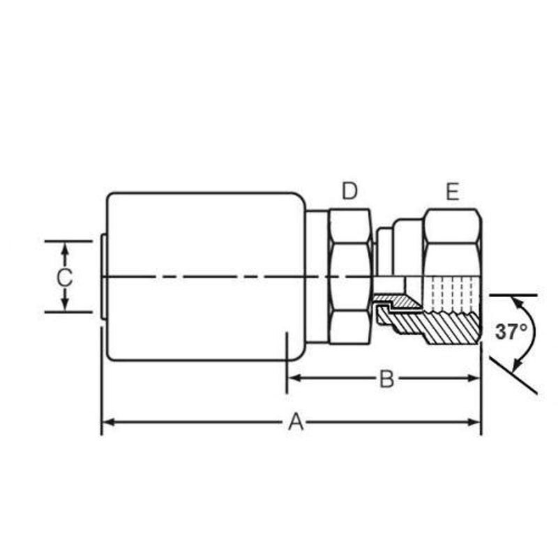Dayco Coupling 37Deg 5Fj-4Sb - Image 4