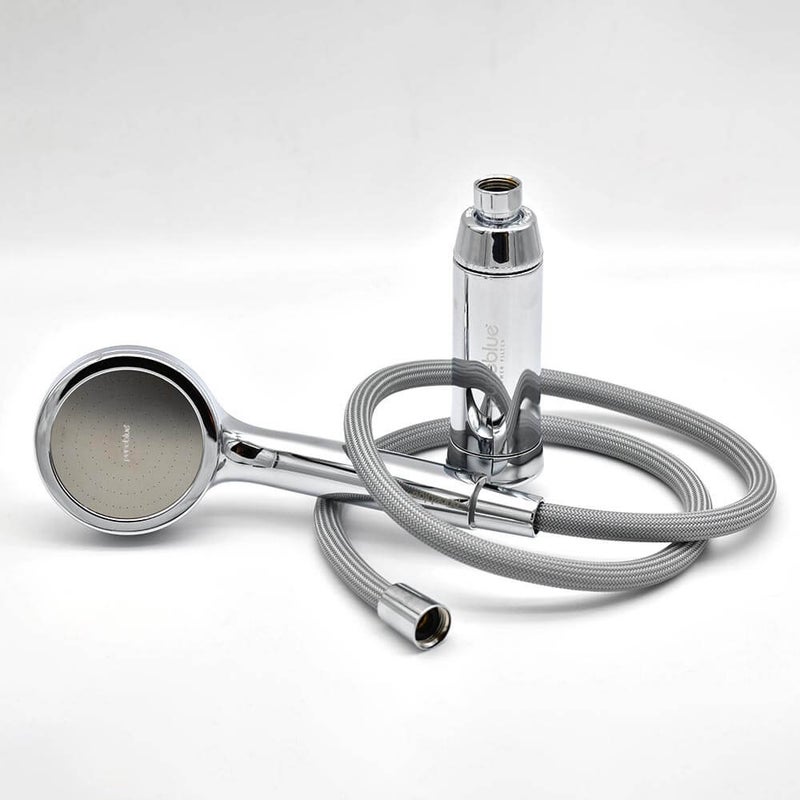 Pure Blue The Ultimate Shower Upgrade- (Shower Filter, Handheld Power Shower and 1.8m Hose) - Chrome - Image 2