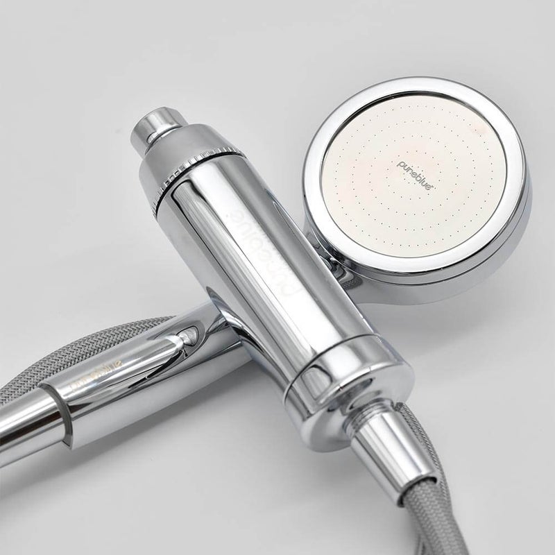Pure Blue The Ultimate Shower Upgrade- (Shower Filter, Handheld Power Shower and 1.8m Hose) - Chrome - Image 3