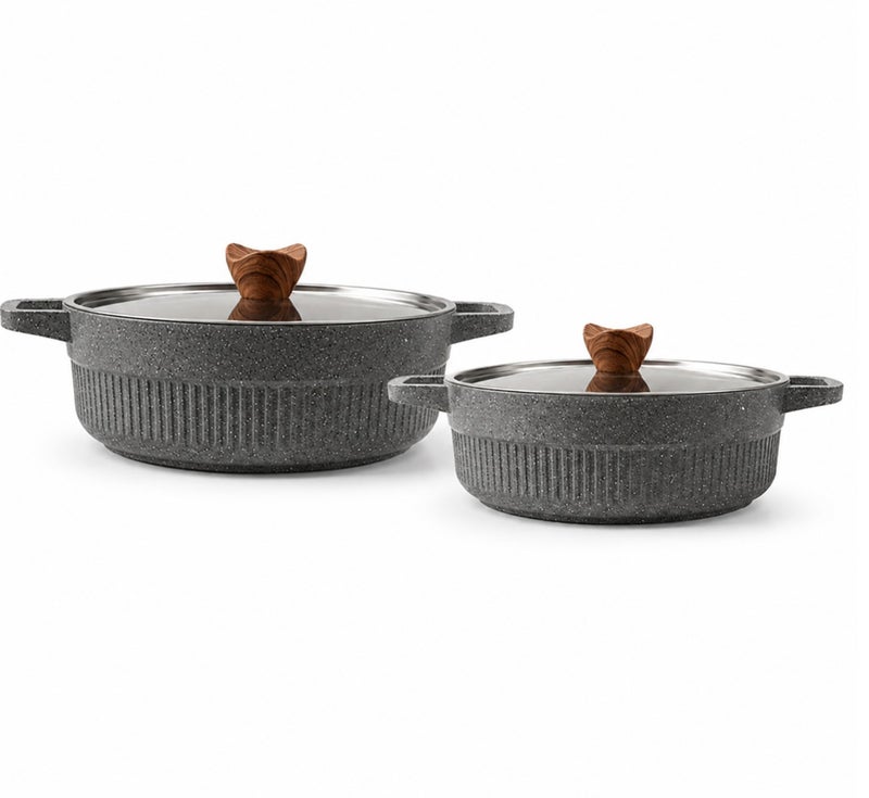 Bianca cookware Bianca Malaga Granite Tray Set – 2 Pieces - Image 1