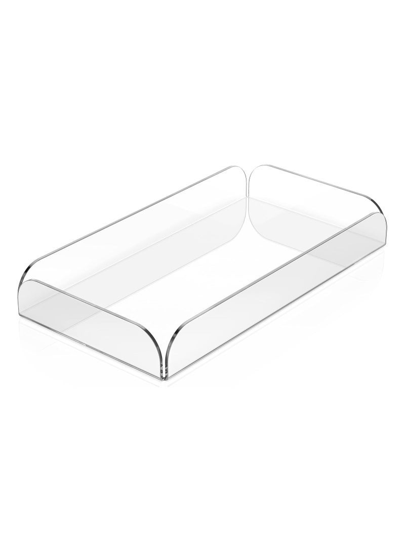 TPGP Acrylic Tray for Organizing - Use as Elegant Bathroom Tray Organizer, Food Serving Tray, Office Desk - Image 1