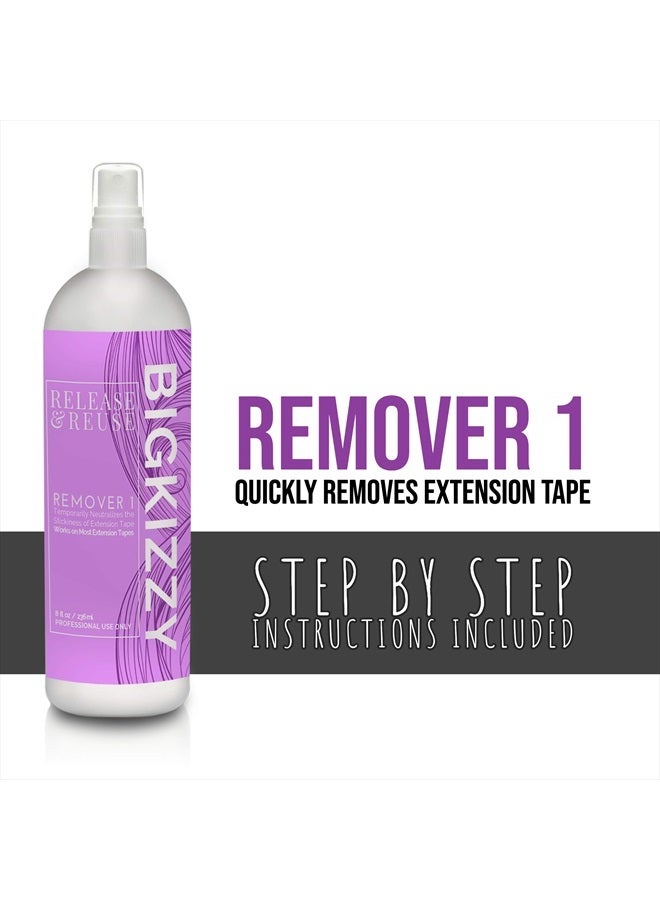 Big Kizzy Remover 1, Release & Reuse, 32oz Salon Size + Free 8oz, Tape In Hair Extension Remover, Tested & Proven Fastest & Easiest Adhesive Remover, Professional Quality - Image 3
