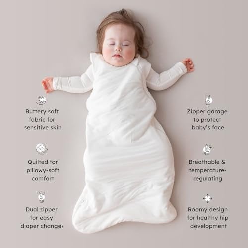 KYTE BABY Unisex Rayon Made From Bamboo Sleep Bag for Babies and Toddlers, 2.5 Tog (L (18-36 M), Cloud) - Image 3