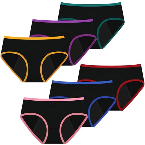 Mesachy Girls Period Underwear Period Panties for Teens Menstrual Leakproof Protective Cotton Briefs - Image 5