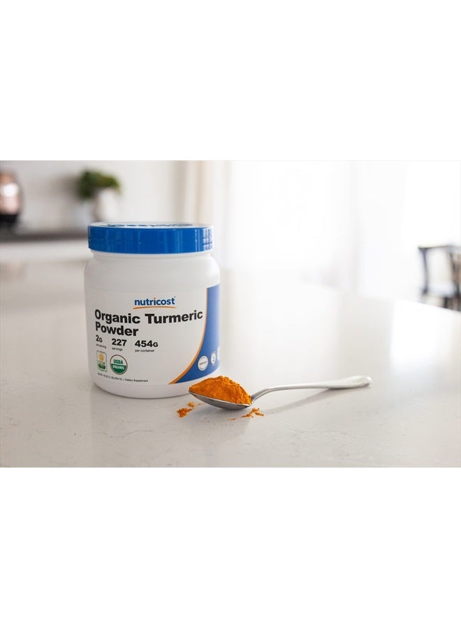 Nutricost Organic Turmeric Root Powder 1 LB (16oz) - Certified USDA Organic, Food Grade, Gluten Free, Non-GMO - Image 5