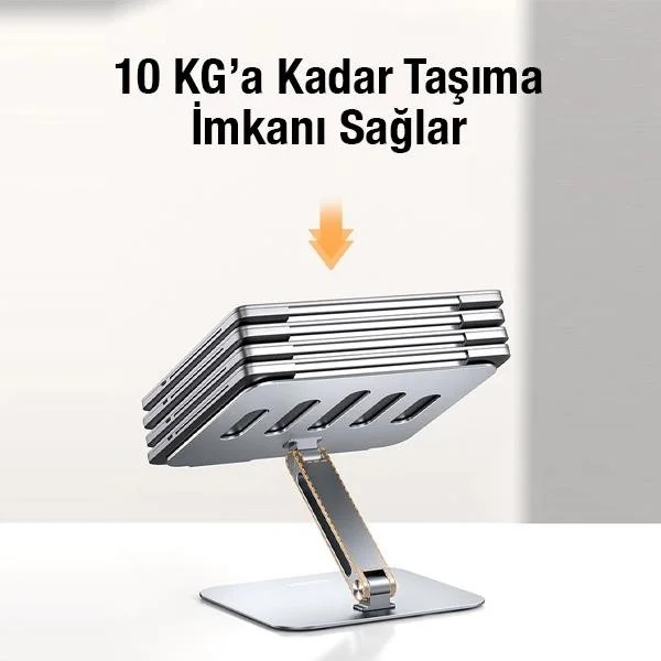 Polhammobile Polham 11-18 Inch Height Adjustable, Foldable Tablet and Laptop Stand, Non-Slip, Anti-Vibration Stand