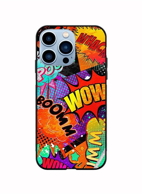 Protective Case Cover For Apple iPhone 13 Pro Multiple Sticker Design Multicolour