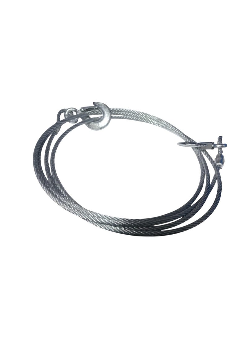 سلك سحب سيارة من الفولاذ المقاوم للصدأ 8 مم - فضي 3 أطنان - Image 1