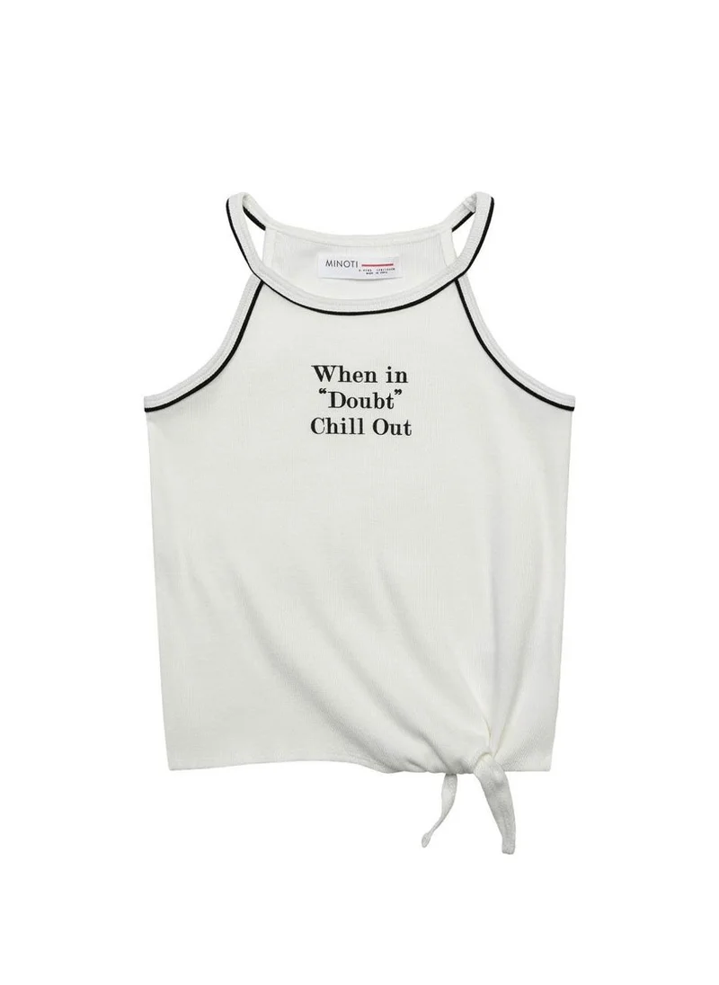 MINOTI Teen Girls Ribbed Vest Top