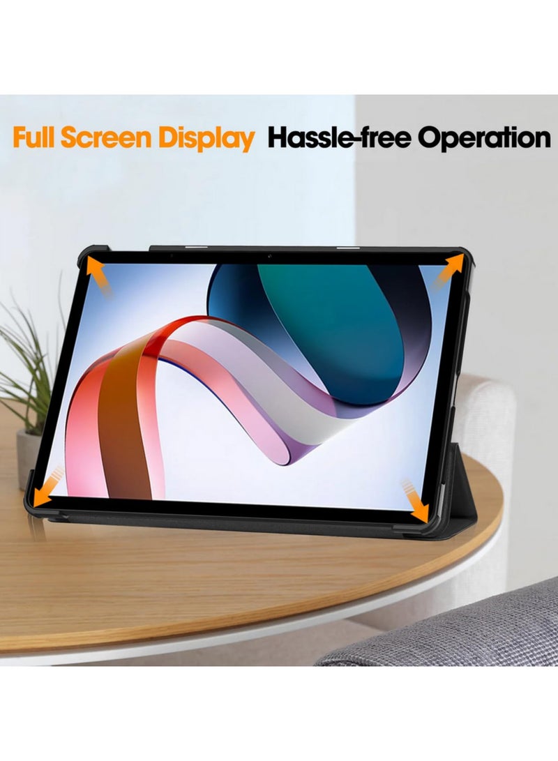 For Xiaomi Redmi Pad SE Case 11 inch 2023 Tri-Folding Flip Stand Cover with Auto Sleep Magnetic Protection Slim Shockproof Design Multiple Viewing Angles for Redmi Red Mi Pad SE Tablet Black - Image 5