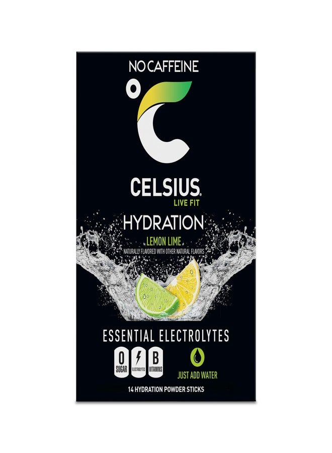 CELSIUS Hydration™ Lemon Lime, Sugar Free Electrolyte Hydration Drink Mix (Pack of 14) - Image 5
