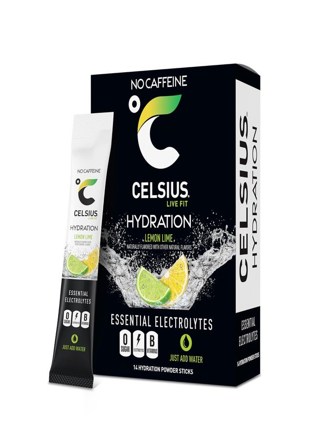 CELSIUS Hydration™ Lemon Lime, Sugar Free Electrolyte Hydration Drink Mix (Pack of 14) - Image 1
