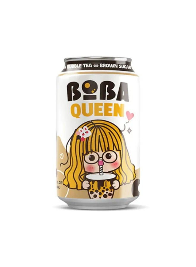 بوبا كوين شاي حليب الفقاعات بالسكر البني - 330 مل