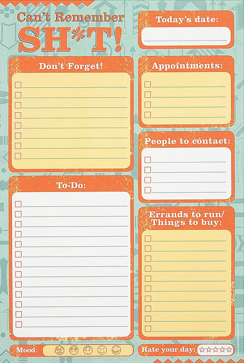 Can't Remember Sh*t Note Pad (Lined) - Image 1