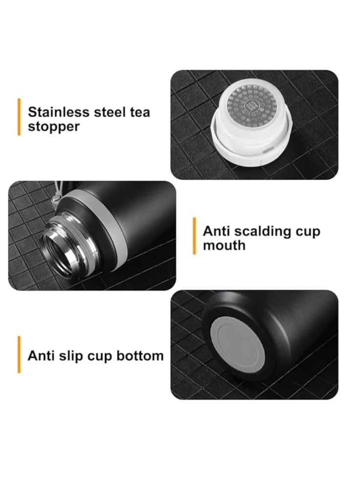 عربست كوب سفر، ترمس من الفولاذ المقاوم للصدأ بسعة 600 مل مع غطاء، زجاجة مياه معزولة ومضادة للتسرب للرجال والنساء - Image 2